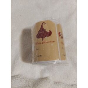 Christmas Gift Tag Stickers Roll Merry‎ Christmas To From Labels